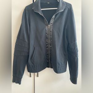 Lululemon black cotton lightweight jacket